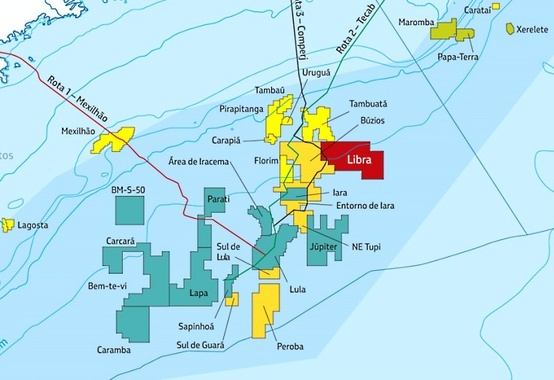 Área Sudeste do bloco de Libra, na BS é devolvida pela Petrobras à ANP Área Sudeste do bloco de Libra, na BS é devolvida pela Petrobras à ANP