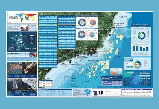 Mapa Infraestrutura e Logística 2021 - Bacia do Espírito Santo, Campos e Santos Mapa Infraestrutura e Logística 2021 - Bacia do Espírito Santo, Campos e Santos